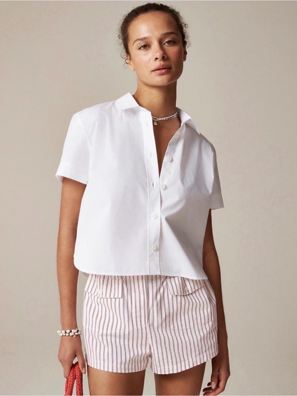 J.Crew Gamine Shirt in Cotton Poplin